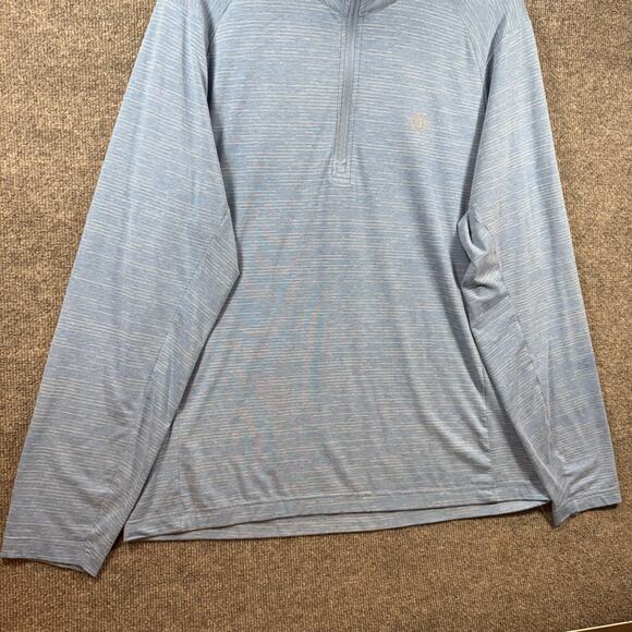 Travis Mathew Energy 1/4 Zip Golf Pullover Men's L Blue Long Sleeve Casual - Picture 3 of 10